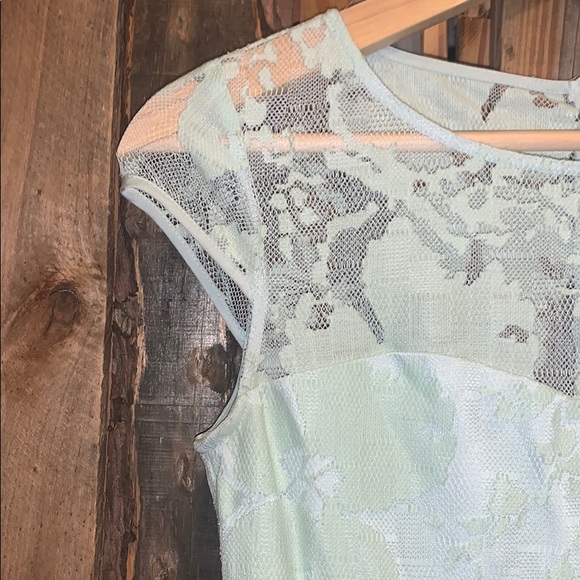 Mint Lace Dress - Picture 2 of 4